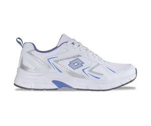 Lotto Kitaura Unisex, Scarpe da Ginnastica Adulto, Bianco/Blu, 41 EU | Design Millennium alla moda, con logo laminato, particolarmente leggere e comode, ideali per lo sport e il tempo libero
