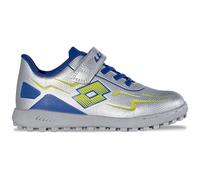 Lotto Kobato K Unisex Kids, Scarpe da Ginnastica, Argento/Blu, 29 EU