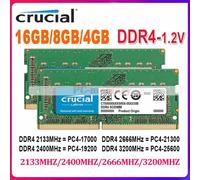 Lotto memorie laptop Crucial 4GB 8GB 16GB DDR4 2133 2400 2666 3200MHz SODIMM ...