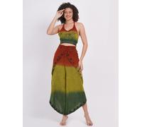 Lotto misto all'ingrosso pantaloni dip-dye ricamati gamba larga casual relaxe...