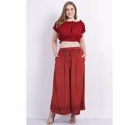 Lotto misto all'ingrosso pantaloni palazzo donna casual stone wash lunghi con...