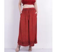 Lotto misto all'ingrosso pantaloni palazzo donna casual stone wash lunghi con...