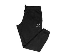 Lotto Pantalone Tuta Uomo LA 1105 Felpa, con Polsino al Fondo. Nero M