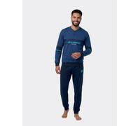 LOTTO Pigiama Uomo in Cotone Interlock Manica Lunga LP2148