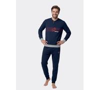 LOTTO Pigiama Uomo in Cotone Interlock Manica Lunga LP2152