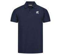 LOTTO Piqué Cotone Uomo Casual Polo-Shirt Regular Fit Navy Nuovo