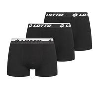 Lotto Retro Uomo Pantaloni Corti Casual Intimo 3 Pezzi Nero Nuovo