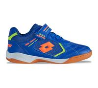 LOTTO Sneaker Unisex per Bambini Soccera K Kids, Blue Fr Orange, 30 EU