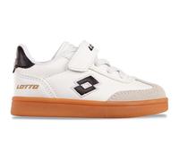 Lotto Sneaker Unisex per Bambini Vintal M, Bianco Nero, 21 EU