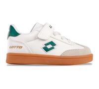 Lotto Sneaker Unisex per Bambini Vintal M, Bianco Verde, 22 EU