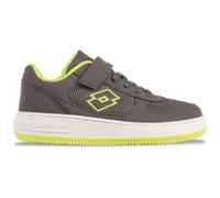 Lotto Sneakers Unisex per Bambini Flugo K, Grigio Scuro Fr Yellow, 25 EU