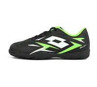 Lotto SOLISTA 700 VI TF Junior Unisex per bambini, nero/verde, nero/verde, 37 EU