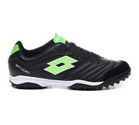 Lotto Stadio 300 II Turf, Scarpe da Calcio, Black-Spring Green