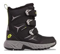 LOTTO Stivali unisex da bambino Pinecreek Tex K semi-lunghi, Nero/argento, 35 EU