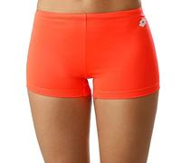 Lotto TH PL - Pantaloncini da Donna, Colore: Arancione, Bianco, XL