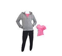 Lotto Tuta Donna Estiva 2 PEZZI + T-SHIRT OMAGGIO - Tuta Donna Completa Cotone 4 Stagioni Rosa