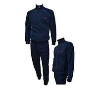 Lotto Tuta Uomo Pile Con Zip - Completa Invernale - Felpata CASA (4014 Blu, S)