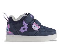 LOTTO Velbani Fur M Unisex Kids, Scarpe da Ginnastica Bambini, Navy Lilac, 25 EU