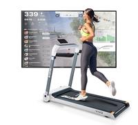 LOTTO Vivo Tapis roulant elettrico pieghevole,2.5 CV,max.120kg,Bluetooth,Spax/Kinomap/Zwift,inclinazione automatica,computer LED,1-15 km/h,121x46 cm, chiave di sicurezza
