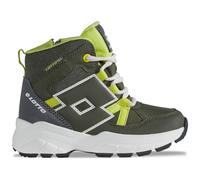 LOTTO Vorix Tex K Unisex Kids, Stivali a metà Polpaccio, Verde Oliva Lime, 30 EU