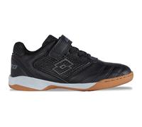 Lotto Whizzer K Unisex Kids, Scarpe da Ginnastica, Nero Grigio Scuro, 30 EU