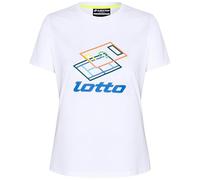 Lotto Women T-Shirt, Regular Fit, Bianco, S Donna