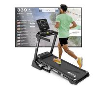 LOTTOForza Tapis roulant elettrico pieghevole,4.25 CV,max.120kg,Bluetooth,FitShow/Kinomap/Zwift,inclinazione automatica,computer LED,1-18 km/h,140x48 cm,64 programmi, chiave di sicurezza