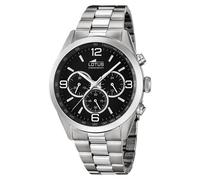Lotus 18152/2 Men’s Chronograph - 43 mm Black Dial, Silver Steel Bracelet