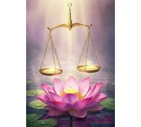Lotus 300 Piece Jigsaw Puzzles for Adults, Colourful, Challenging & Brainteasing Adult puzzles 300 Pieces Libra, Fun jigsaws for The Whole Family 16x11 inch