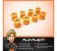 Lotus 2-Eleven Anteriore e Superiore & Inferiore Scossa Bush Set Giallo Poly