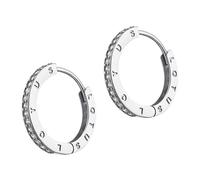 Lotus Argento Orecchini a Cerchio Donna Zirconia 925 Vero JLP1888-4-1