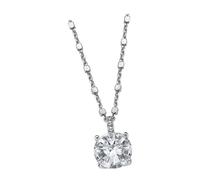 Lotus Argento Rotondo Collana LP2005-1/1 Swarovski Elements 925 JLP2005-1-1