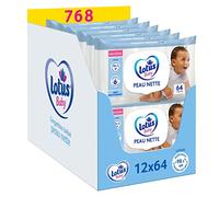 Lotus Baby Pelle Netta Salviette Bambino - Confezione da 12 x 64