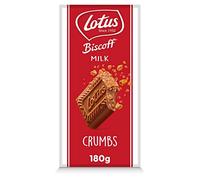 Lotus Barretta di cioccolato al latte con Biscoff Crumbs, 180g