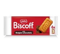 Lotus Biscoff Biscotti Caramellati con Cioccolato Belga, Deliziosi e Croccanti, 132 g, Confezione da 3