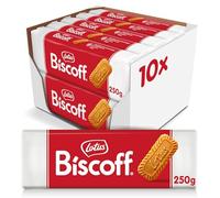 Lotus Biscoff - Biscotti Caramellati - Vegani - Senza Coloranti e Senza Aromi Aggiunti - Gusto Unico e Croccante - 10 Confezioni da 250 gr - 2.5 kg
