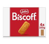Lotus Biscoff | Biscotto Caramellato | Ingredienti di Origine Naturale | Vegano | Senza Coloranti e Additivi | 4 x 250g | 1 kg