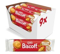 Lotus Biscoff Sandwich Cookies, Biscoff Cream, 15 biscotti in confezione, 150 g (confezione da 9)