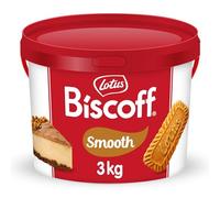 Lotus Biscoff Smooth Crema Spalmabile Dolce e cremosa con gusto Biscotto Caramellato - VEGANI - Senza Noci e senza nessun colorante o additivo artificiale - Secchiello da 3 Kg