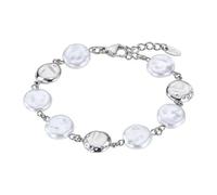 LOTUS Bracciale Style Bliss LS2563-2/1 Donna Acciaio Argento con Pietre Bianche Chiusura Moschettone - Rif. LS2563-2/1