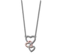 Lotus Collana D'Argento A Cuore 925 Argento Rosa Oro Charming Lady JLP1817-1-2