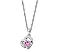 LOTUS Collana D'Argento A Cuore 925 Argento Rosa Zirconia Pura JLP3106-1-2