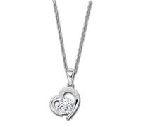 LOTUS Collana D'Argento A Cuore 925 Argento Zirconia Pure Essential JLP3106-1-1