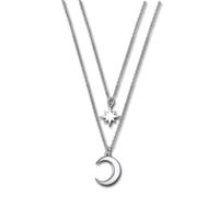 LOTUS Collana D'Argento Luna Stella 925 Argento Trendy JLP3021-1-1