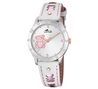 Lotus da Ragazzo Orologio Elegante 18657/L Pelle Polso Al Quarzo Bianco UL18657