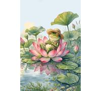 Lotus Days and Lazy Ways Frog Journal: a LINED notebook for self-expression