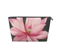 Lotus Flower 1 borsa per cosmetici da viaggio stampata con cerniera dorata organizer per trucchi custodia cosmetica borsa da toilette per donne mamme ragazze, Argento, One Size, Beauty case