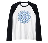 Lotus Flower Mandala Shirt, Mandala Tee Shirts Maglia con Maniche Raglan