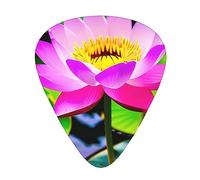 Lotus Flowers Eccezionale Plettro per Chitarra - Plettro su un solo lato in materiale ABS - Spessore diverso per diverse esperienze musicali - Ideale per chitarre e ukulele, plettro per chitarra,