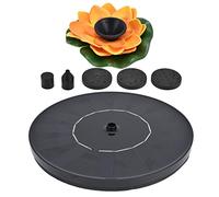 Lotus Fontana Solare Pompa Galleggiante Mini Fontana ad Energia Solare per Vasche per Uccelli Stagno da Giardino Piscina 4 Modelli di Spruzzo Nessuna Batteria Richiesta Pannello (Loto 1)